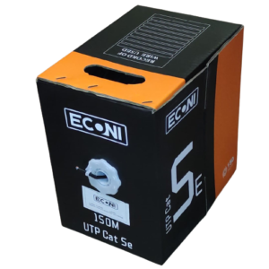 Cable UTP Cat. 5e, 4 pares x 0,50mm, exterior. ECONI 1405/5E.