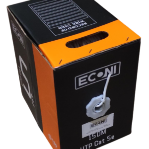 Cable UTP Cat. 5e, 4 pares x 0,50mm, interior. ECONI 1405/5I.