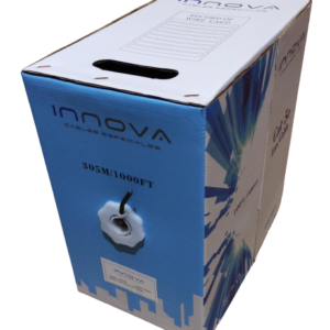 Cable UTP Cat.5E, 4 pares x 24AWG (exterior), 100% cobre, 305mts. INNOVA 1407/5E.