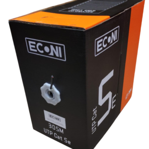 Cable UTP Cat. 5e, 4 pares x 0,50mm, exterior. ECONI 1410/5E.