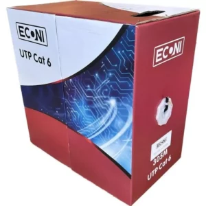 Cable UTP Cat. 6, 4 pares x 0,57mm, exterior. ECONI 1410/6E.