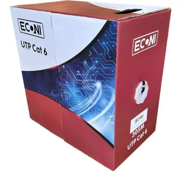 Cable UTP Cat. 6, 4 pares x 0,57mm, exterior. ECONI 1410/6E.