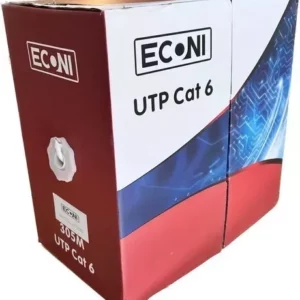 Cable UTP Cat. 6, 4 pares x 0,57mm, interior. ECONI 1410/6I.