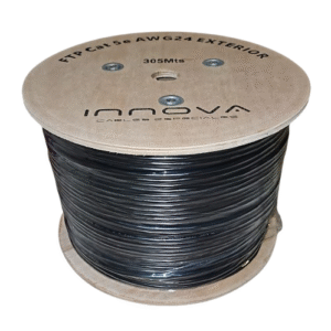 Cable FTP Cat.5E, 4 pares x 0,51mm 24AWG (exterior), 100% cobre. INNOVA 1413/5E.