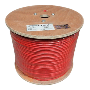 Cable incendio AWG18 INNOVA, 2 conductores x 0,80 mm², multifilar (vaina roja). 100% cobre. F3018UM/2.