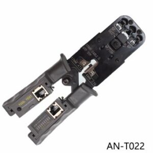 Pinza crimpadora de conectores RJ y tester para cables de red. HT-022.
