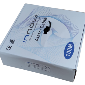 Cable alarma exterior 6 conductores x 0,50mm unifilares (vaina negra) 100% cobre. INNOVA 1512U/6 