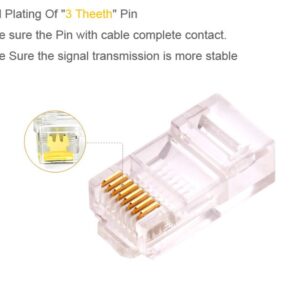 Conector macho UTP RJ45 Cat. 6. RJ45Cat6.