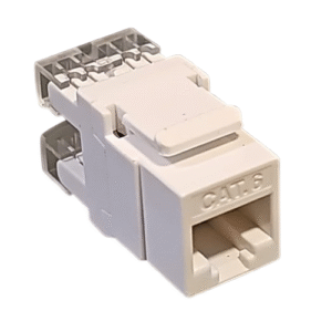 Keystone jack UTP Cat.6 180°. KJRJ45Cat6.