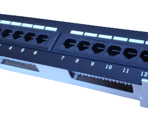 Patchera Cat.6, 12 puertos UTP para pared. PPCat6/12.