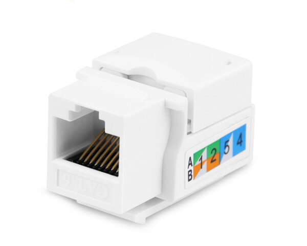 Keystone jack UTP Cat. 6 90°. KJRJ45Cat6*.